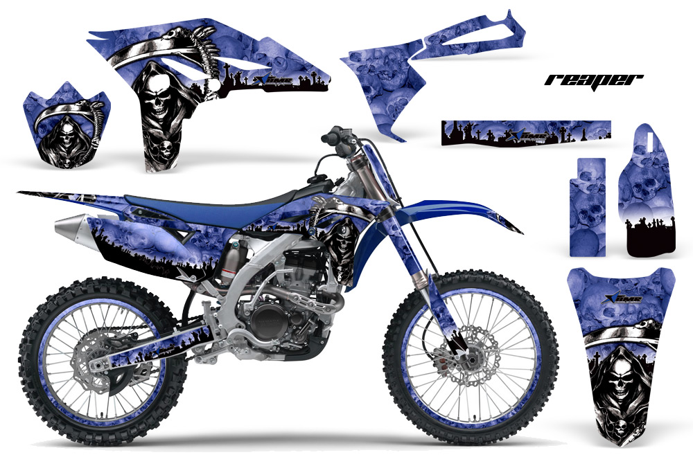 Yamaha YZ250F 2010 Graphics Kit REAPER-BLUE-NP